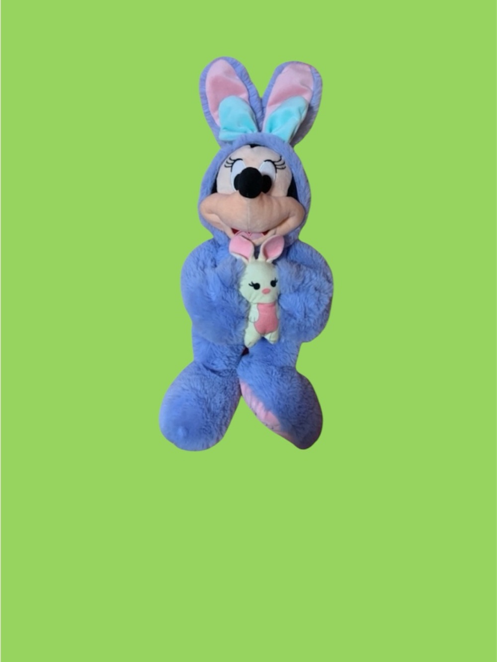 Disney Minnie Mouse plush bunny 17” collectible